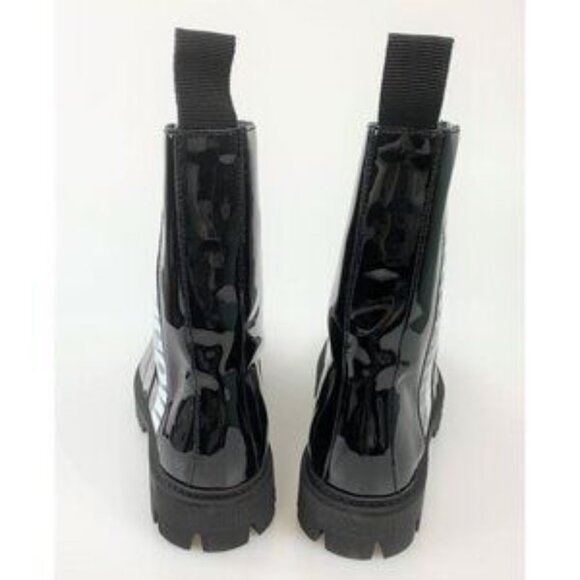NIB Authentic Moschino PVC Logo Boots - Picture 7 of 13